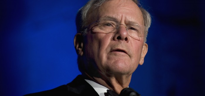 Legendary NBC News Anchor Tom Brokaw addresses the audience at the 2nd Annual Tragedy Assistance Program for Survivors (TAPS) Gala, Andrew W. Mellon Auditorium, Washington, D.C., March 31, 2009. Since 1994, TAPS has provided over 25,000 surviving families with ongoing emotional support and a nation-wide network of grief and trauma resources. (DoD photo by Mass Communication Specialist 1st Class Chad J. McNeeley/Released)